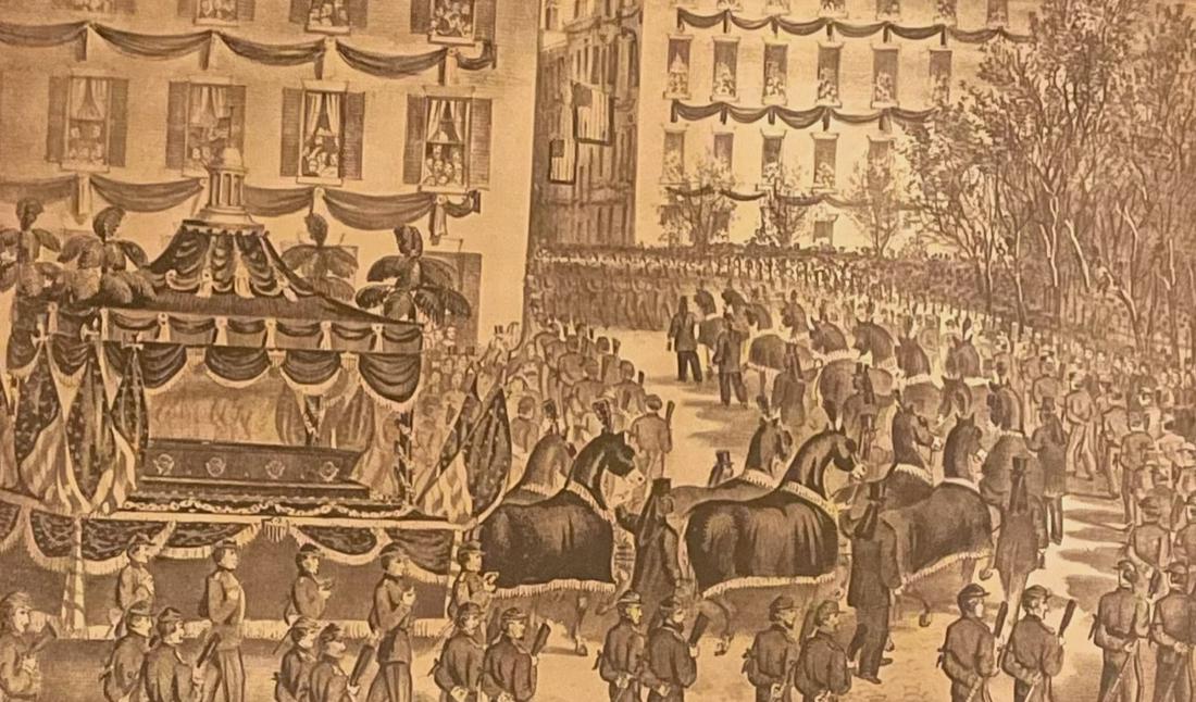 CURRIER AND IVES /FUNERAL OF PRESIDENT LINCOLN / LITHOGRAPH (1 of 6)