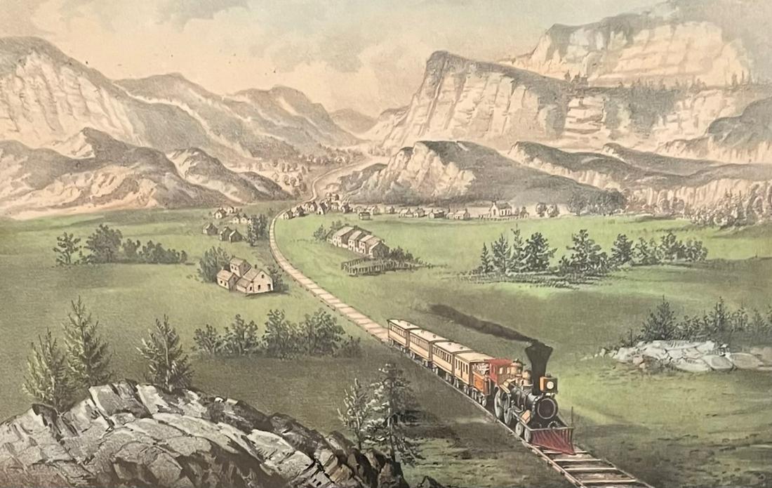 CURRIER AND IVES /THE GREAT WEST / LITHOGRAPH (1 of 6)