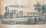 CURRIER AND IVES /THE EXPRESS TRAIN / LITHOGRAPH