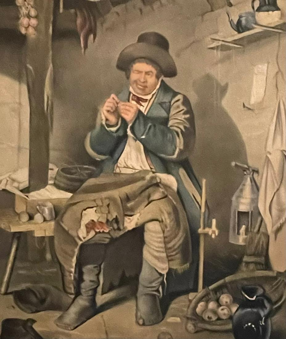 CURRIER AND IVES / THE ON CONVANIENCE OF SINGLE LIFE/ LITHOGRAPH (1 of 6)