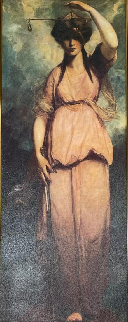 Sir Joshua Reynolds (1723 â€“ 1792) oil print on canvas (1 of 5)