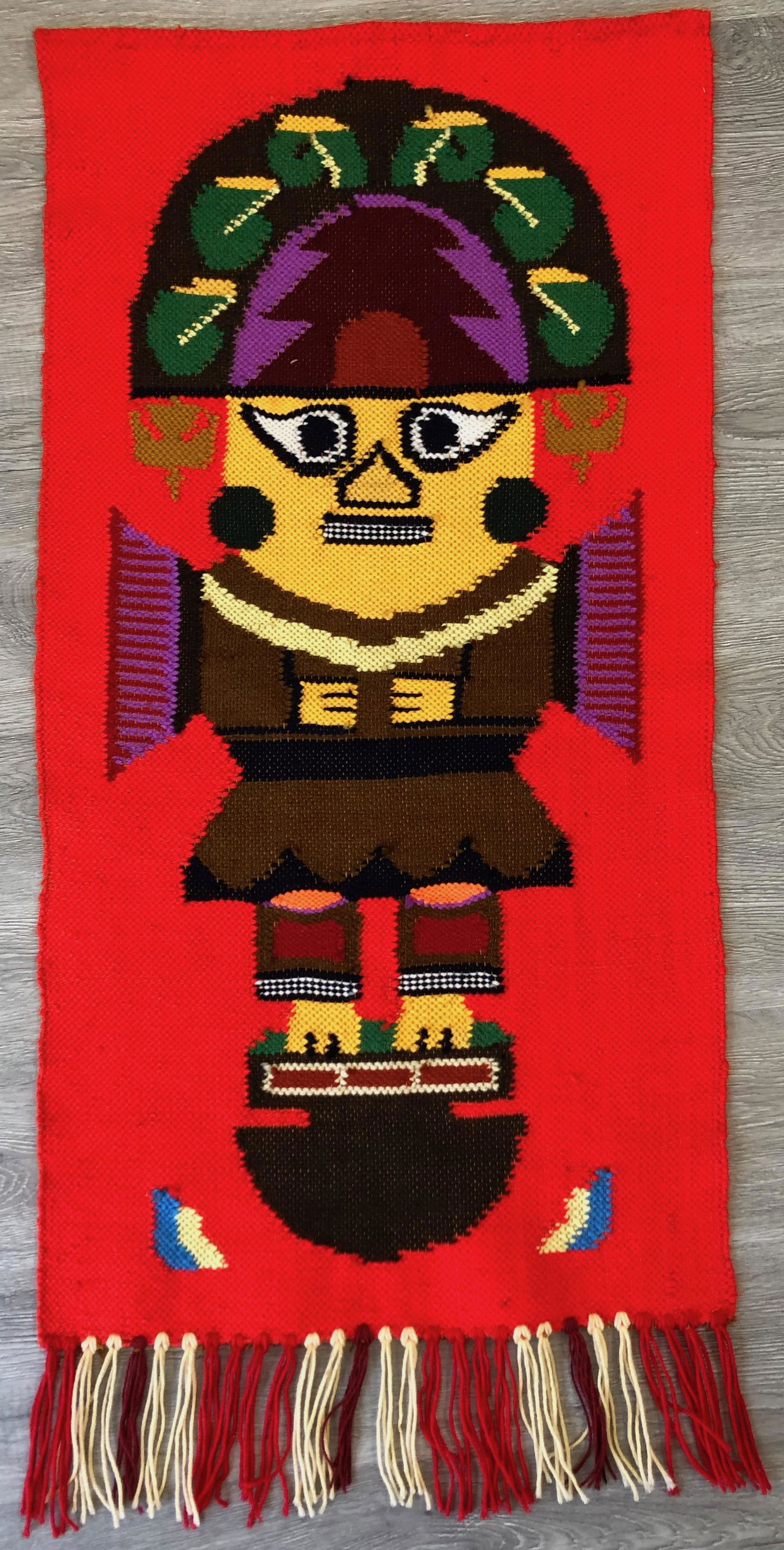 Vintage Peruvian/ Inca wall hanging Tapestry (1 of 2)