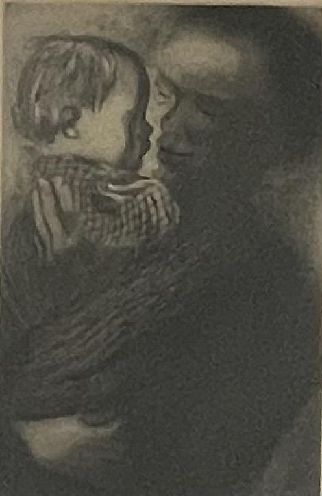 KATHE KOLLWITZ  (1867-1945) Etching /Mother with Child in arm. (1 of 4)