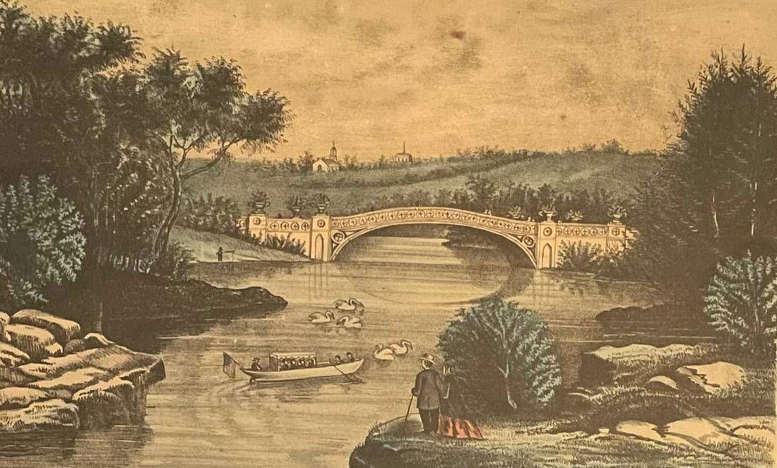 Buy Currier And Ives / Central Park New York/ Lithograph Churchill