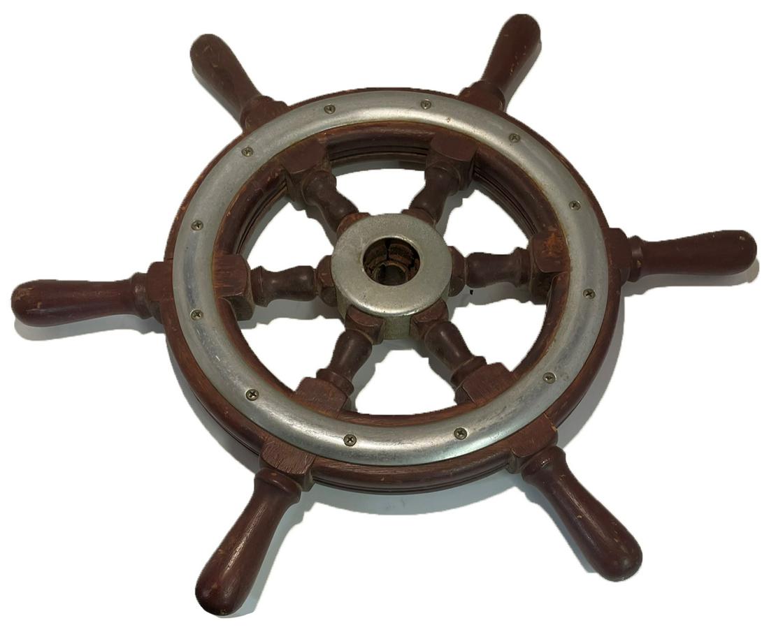 Antique Nautical Steering Wheel (1 of 6)