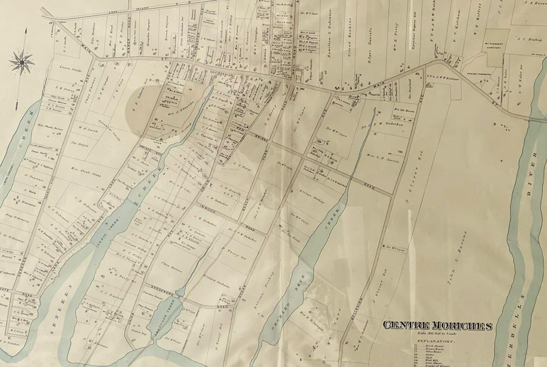 Map: Antique Town of Center Moriches, Suffolk County, LONG ISLAND NY (1 of 5)
