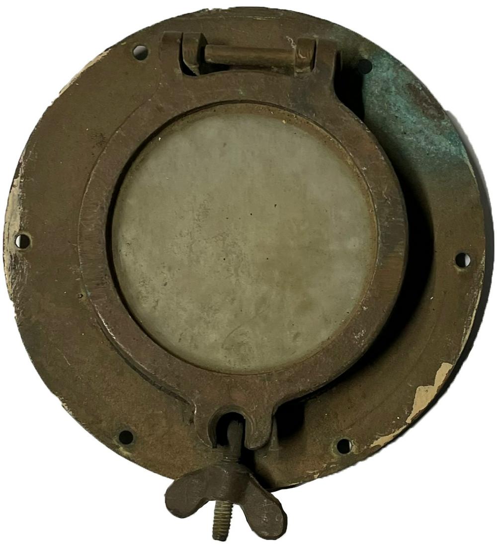 Antique Brass Ship Nautical pothole #5 (1 of 5)