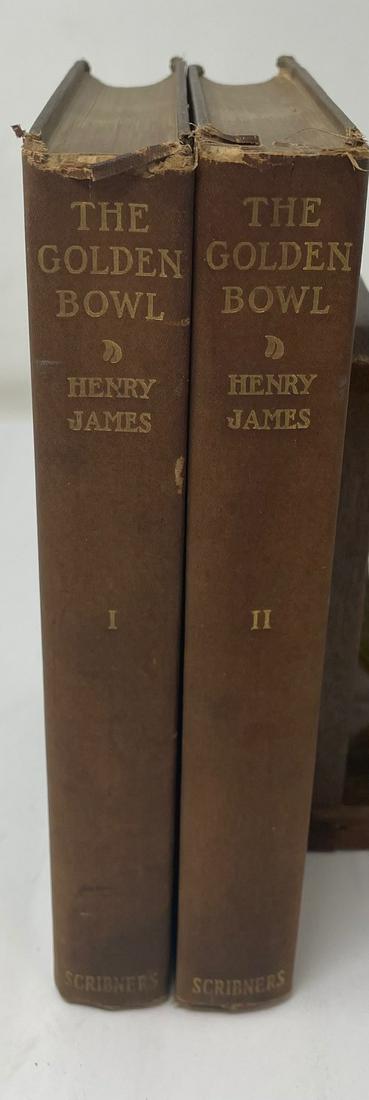 The Golden Bowl. Volume 1 and 2 By Henry James. First Published 1904. CHARLES SCRIBNERSS SONS: Description: The Golden Bowl. Volume 1 and 2 By Henry James. First Published 1904. CHARLES SCRIBNERSâ€™S SONS 1914. Material: Paper