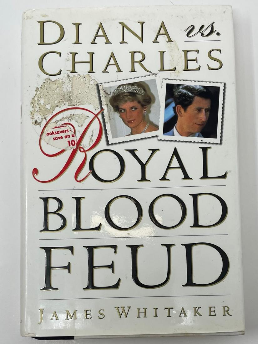 Diana vs Charles Royal Blood Feud, James Whitaker: Description: Story of the break up of Charles and Diana by James Whitaker Copyright 1993; Material: Paper