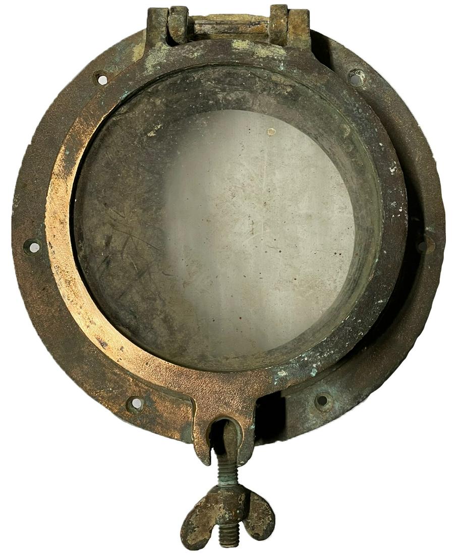 Antique Brass Ship Nautical pothole #1 (1 of 4)