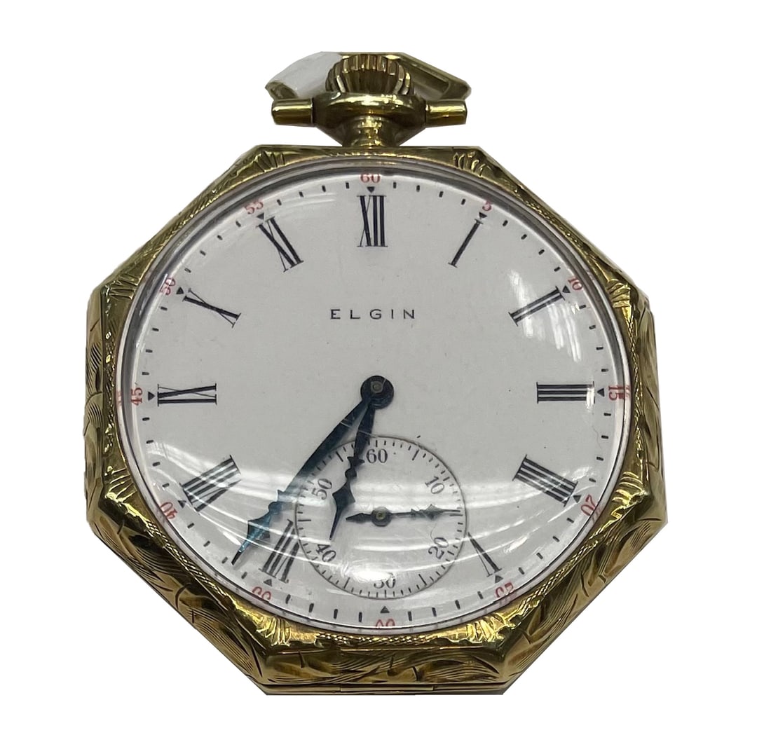 14k Gold Elgin Pocket Watch 52.9 grams (1 of 5)