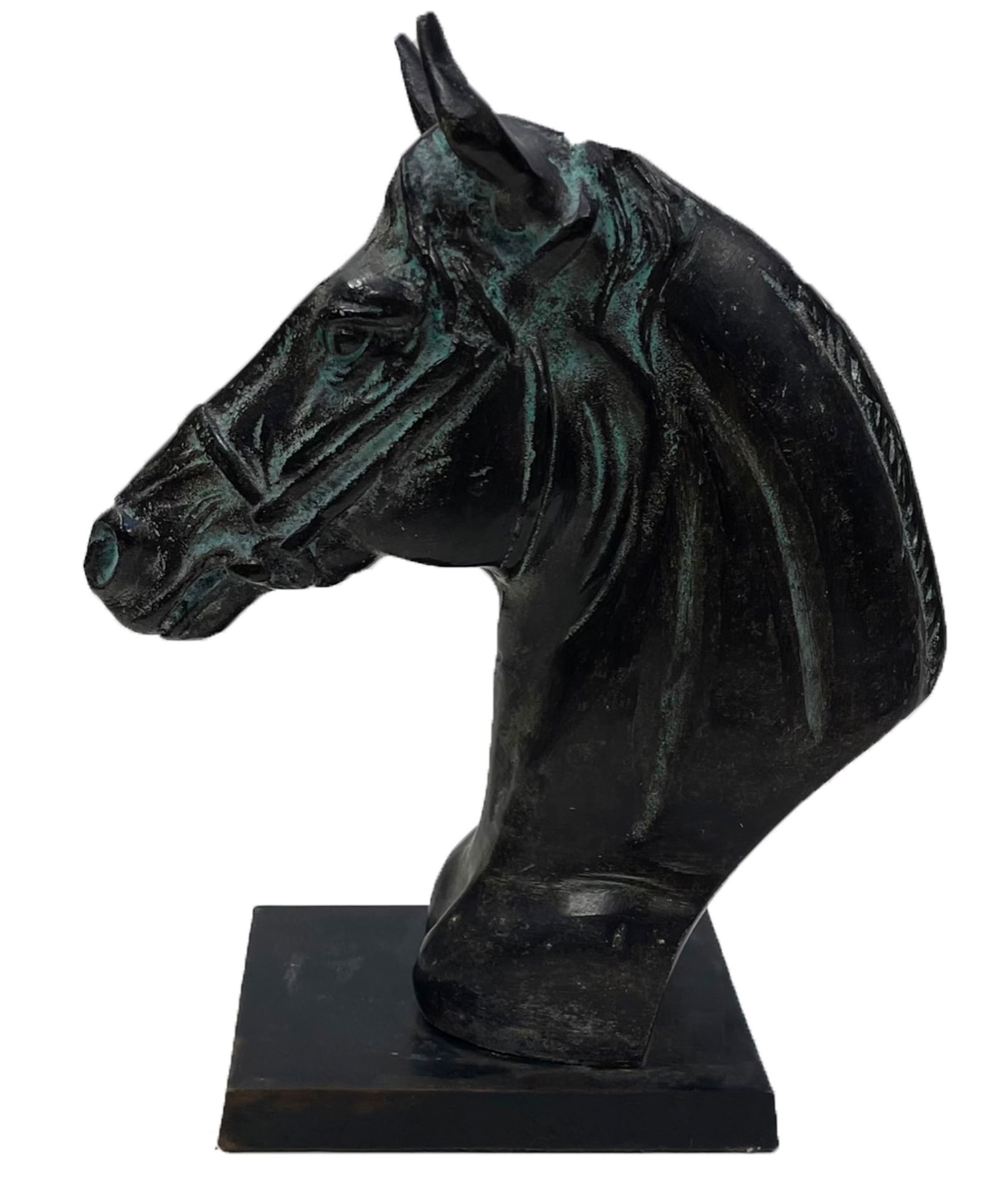 Vintage Bronze Horse Head Bust (1 of 6)