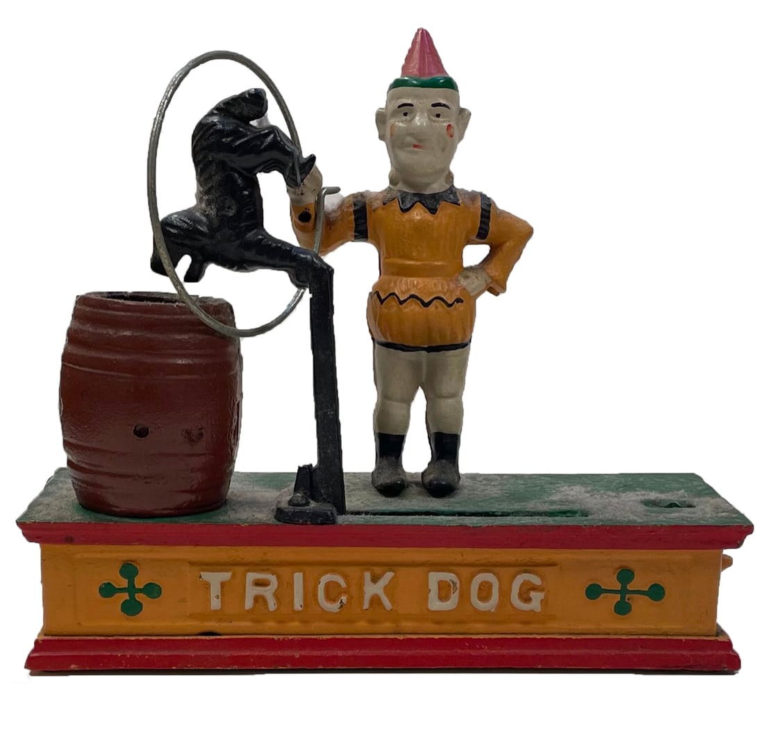 Trick Dog Mechanical Cast Iron Bank (1 of 5)