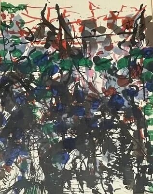 Jean - Paul Riopelle (Canadian born: 1923) Lithograph. (1 of 3)