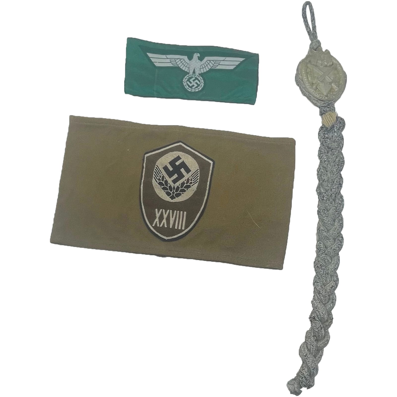 German WWII Army enlisted Mans Breast Eagle/ RAD Female offices labor service unit sleeve (1 of 5)