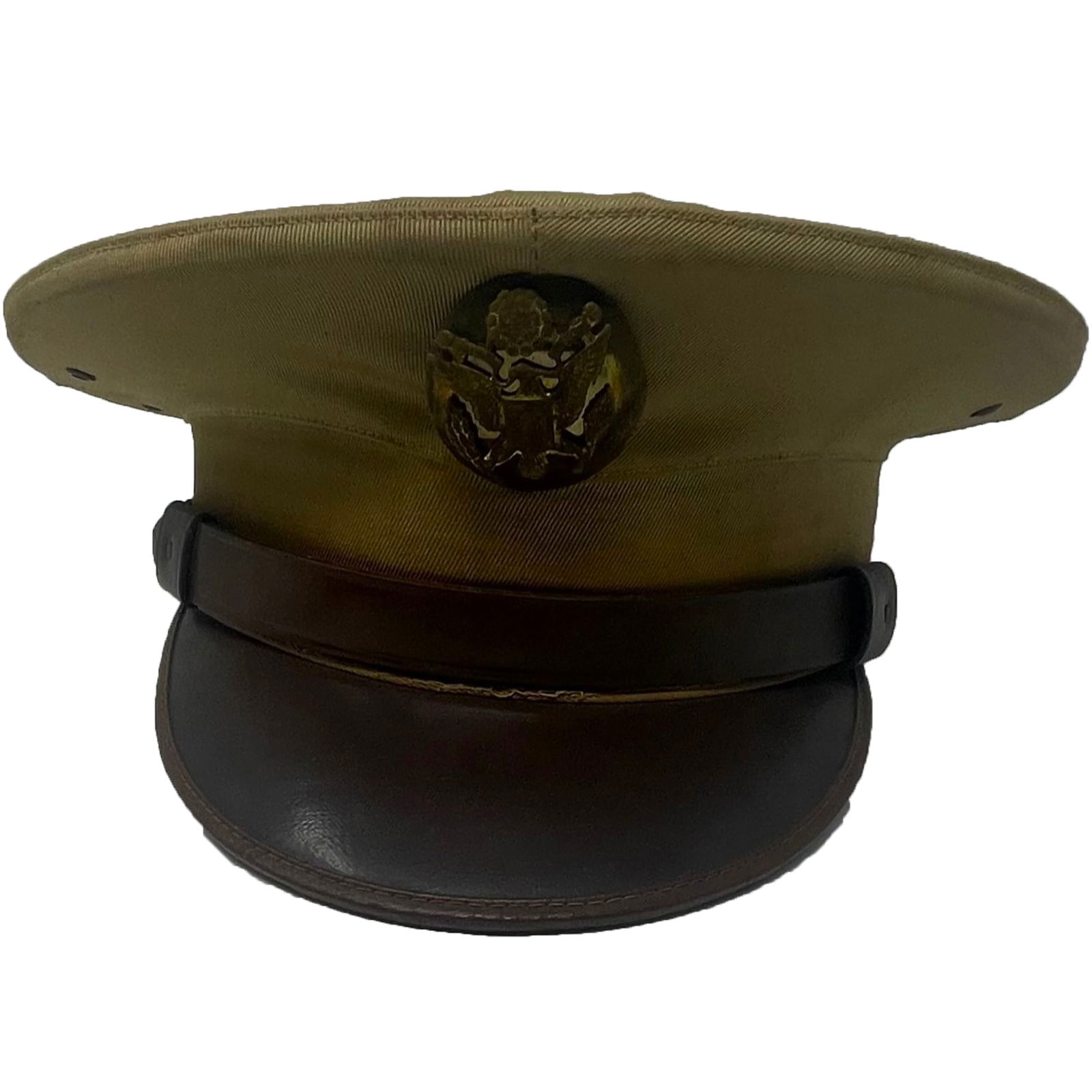 WWII US Army Military officer Visor cap (1 of 5)