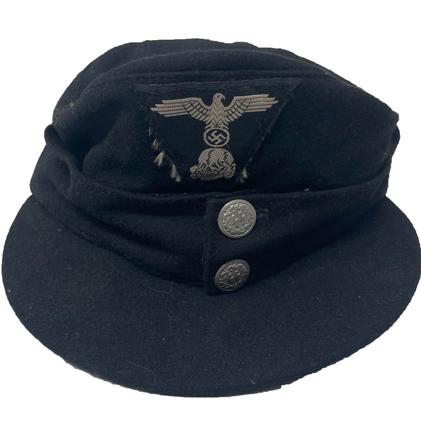 WWII German Army officer field cap / RLB M43 EM HAT (1 of 6)