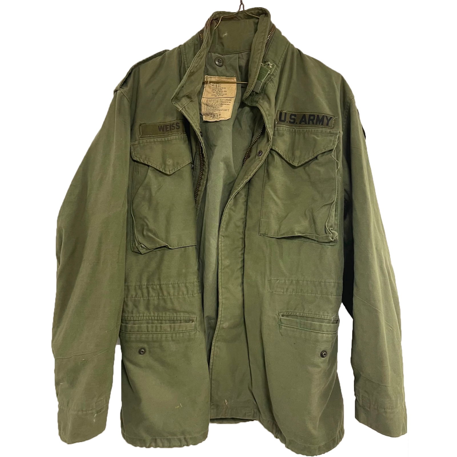 VINTAGE US ARMY FIELD COAT MANS, FIELD w/ HOOD (1 of 6)