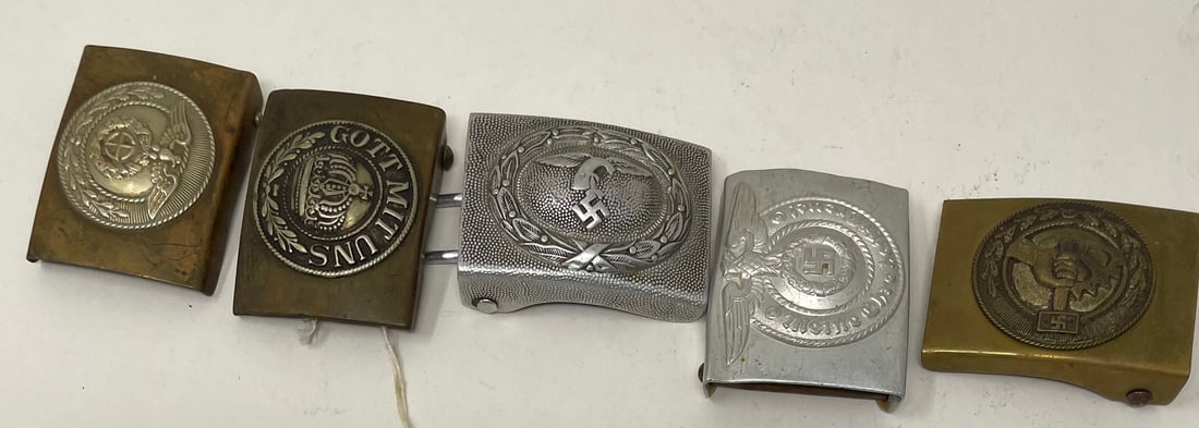 WWII GERMAN MILITARY/POLICE /COLLECTION BELT BUCKLES (1 of 5)