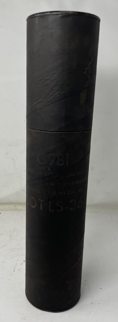 WWII US VIETNAM WAR ERA INSERT PRACTICE M31 HEAT ANTI ARMOR RIFLE GRENADE TRAINER / Original: Description: WWII US VIETNAM WAR ERA INSERT PRACTICE M31 HEAT ANTI ARMOR RIFLE GRENADE TRAINER / Original container.