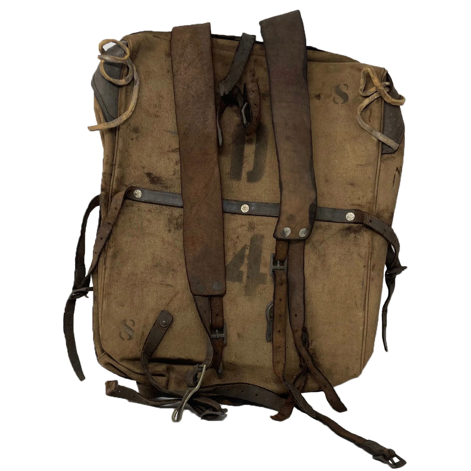 US National Guard 1898 MERRIMAN BACKPACK, KNAPSACK New York. Used in the Spanish American War (1 of 7)
