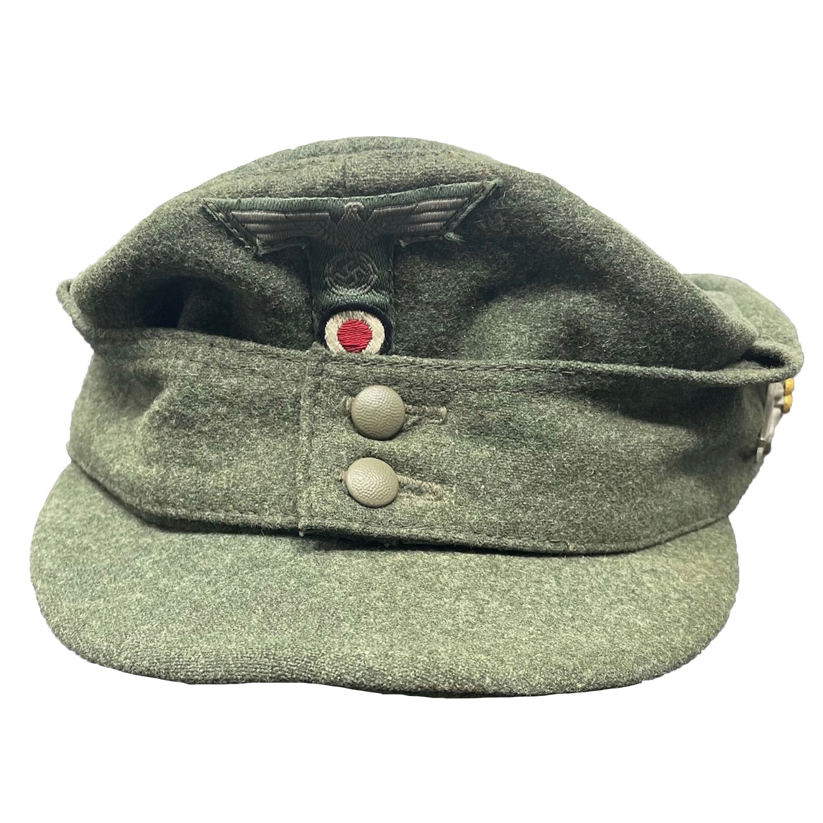 German WWII Heer Gebirgsjager Officer M43 Trooper Cap (1 of 5)