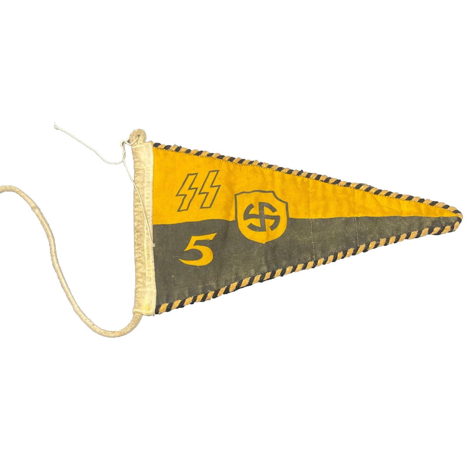 WWII German Reich Waffen Military Flag: Description: WWII German Reich Waffen Military Flag