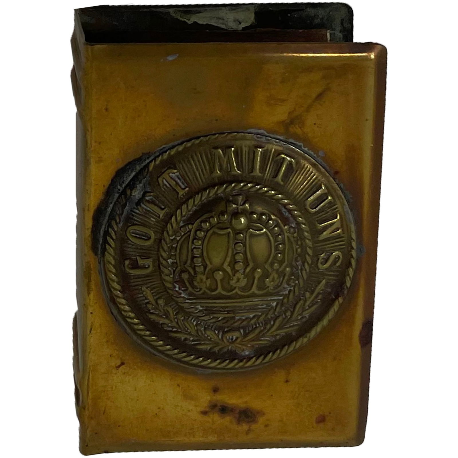 WWI GERMAN MATCHBOX HOLDER: Description: WWI GERMAN MATCHBOX HOLDER