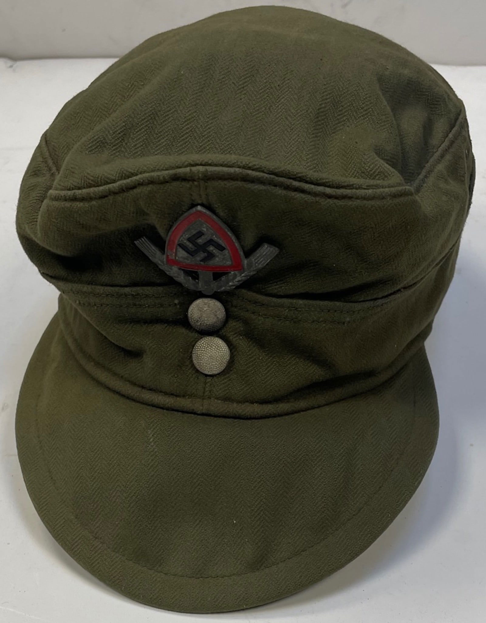 WWII German RAD Officer's M43 Cap (1 of 4)
