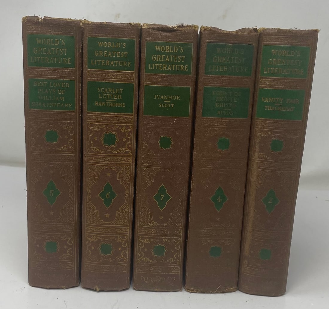 World's Greatest Literature Set of Five Books, Various Authors, Copr. Cuneo Press Inc. (1 of 10)