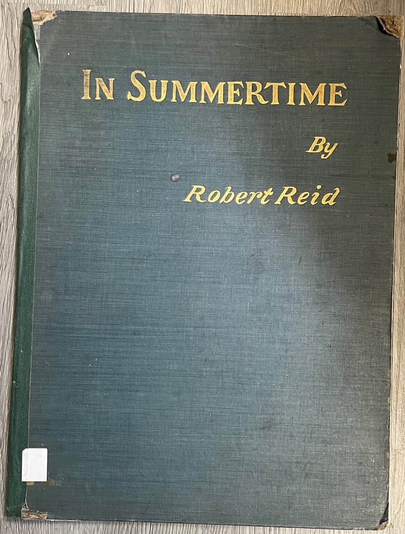 1900 IN SUMMERTIME BY ROBERT REID LITHO PRINTS. (1 of 9)