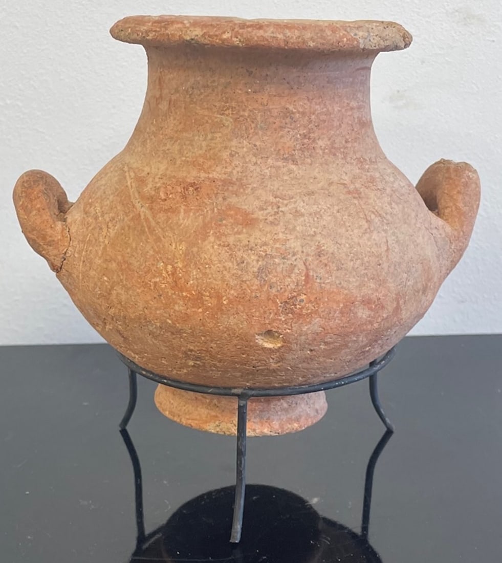 Antique after Biblical handmade red ware amphora shaped jar (1 of 7)