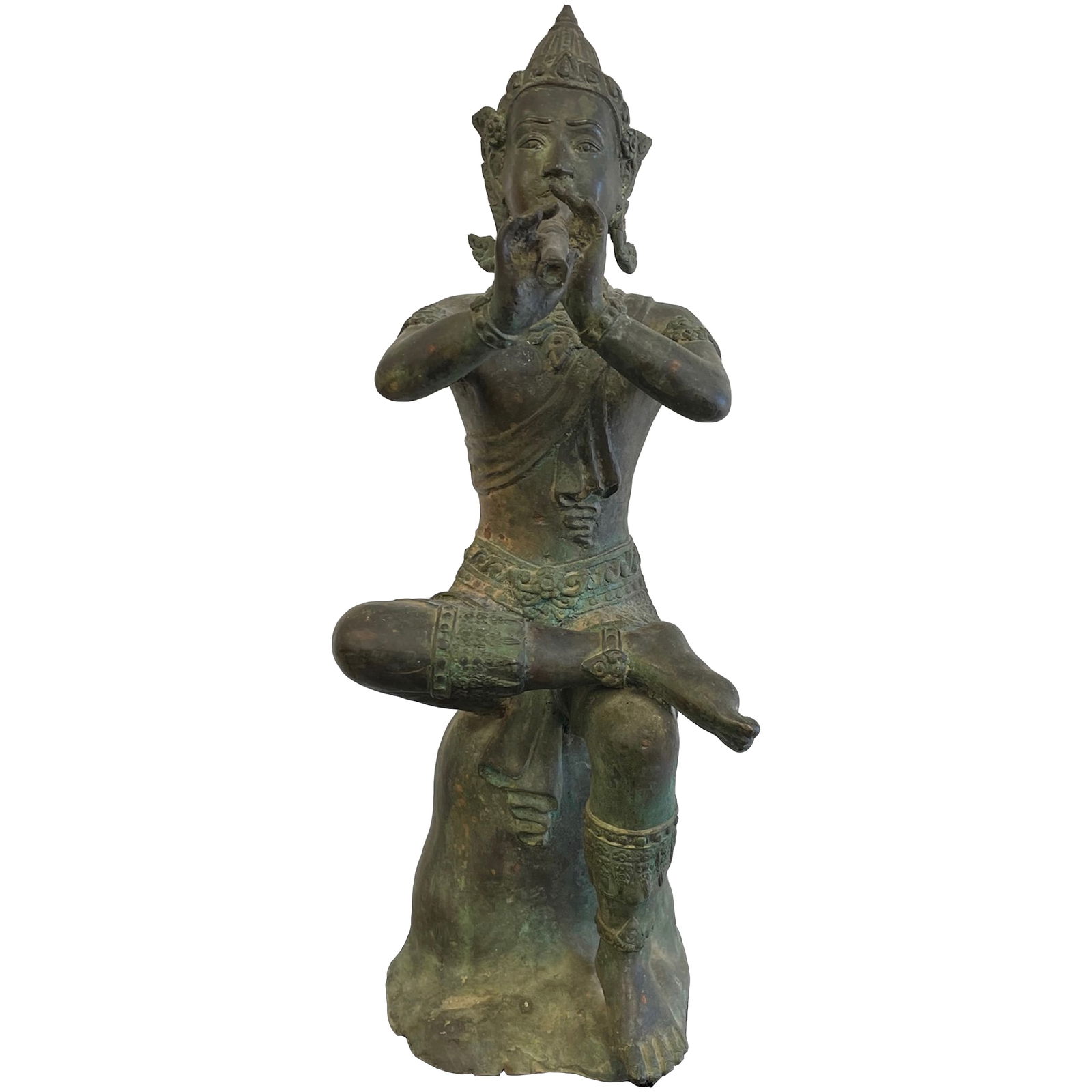 Large Thai Temple Guardian Playing Flute (1 of 8)