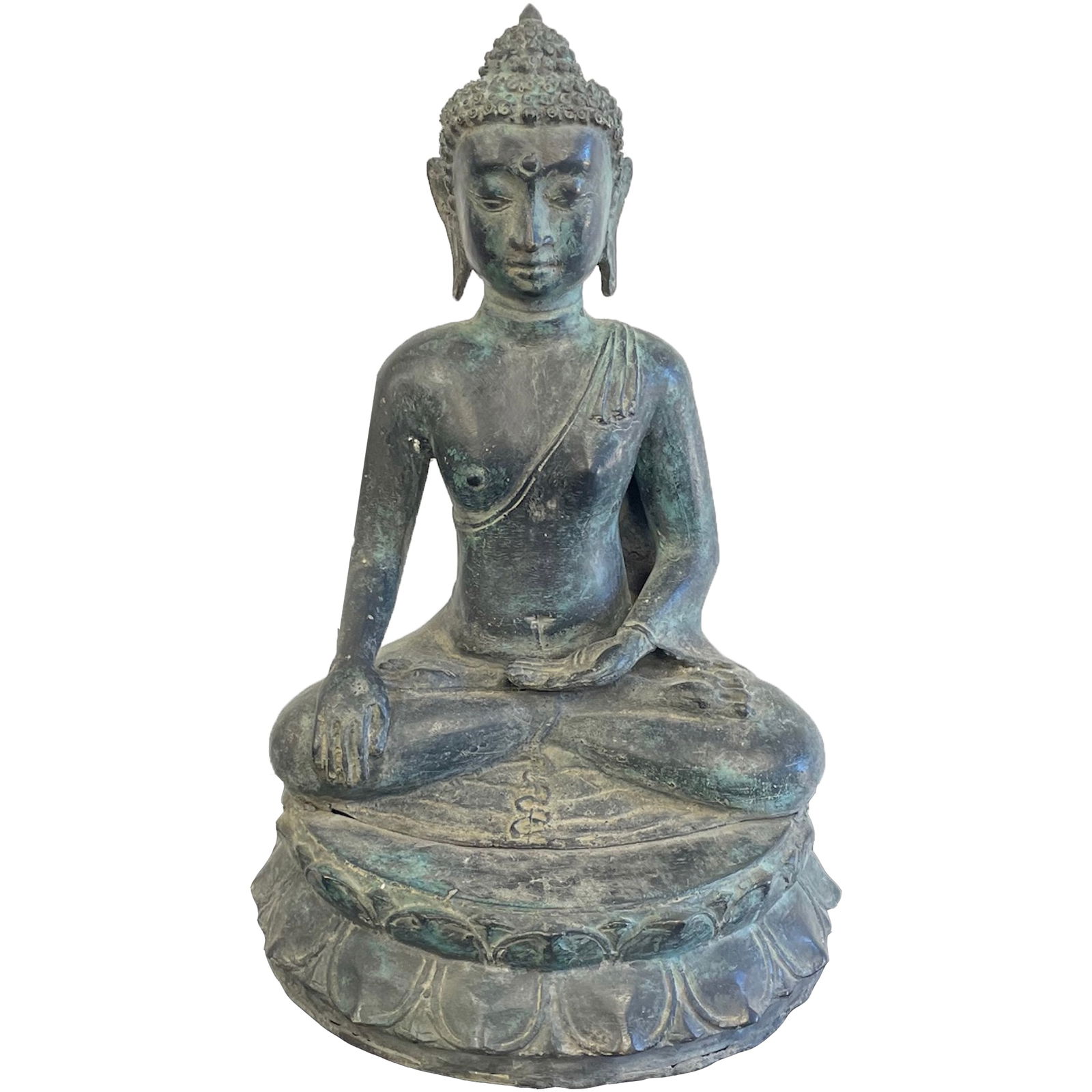 Antique Bronze Sitting Buddha (1 of 6)