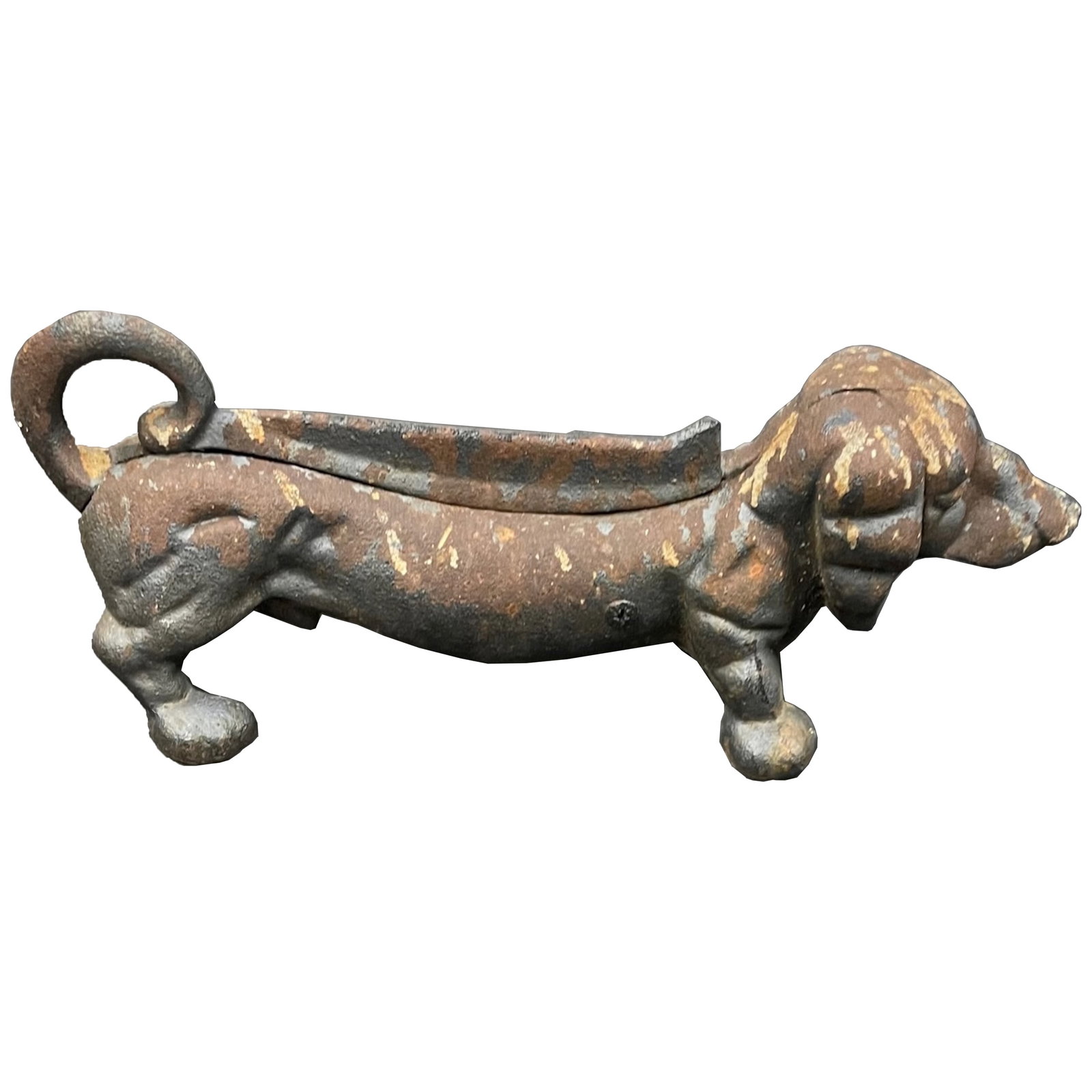 Original Iron Dachshund Boot Scraper: Description: Original Iron Dachshund Boot Scraper; Measurement Approximate:; Material: Cast Iron