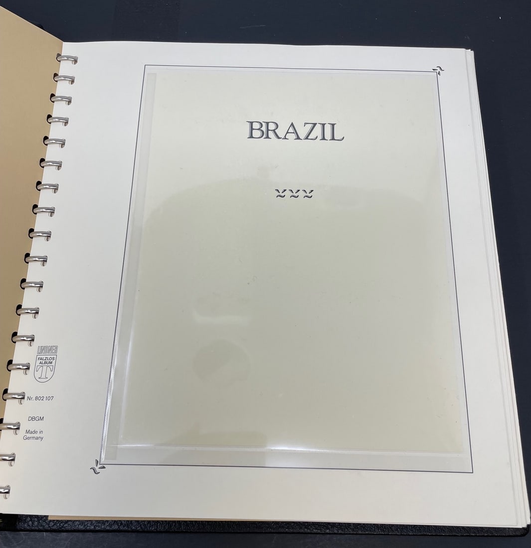 Large collection Brazilian stamps with a folder Box VOL. 1 (1 of 17)