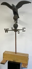 Antique Copper American Eagle Weathervane