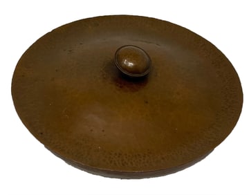 Native American Hammered Copper Bowl / Lid