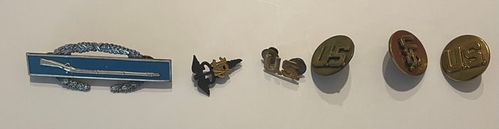 Set of 10 WW2 US Military pins #7