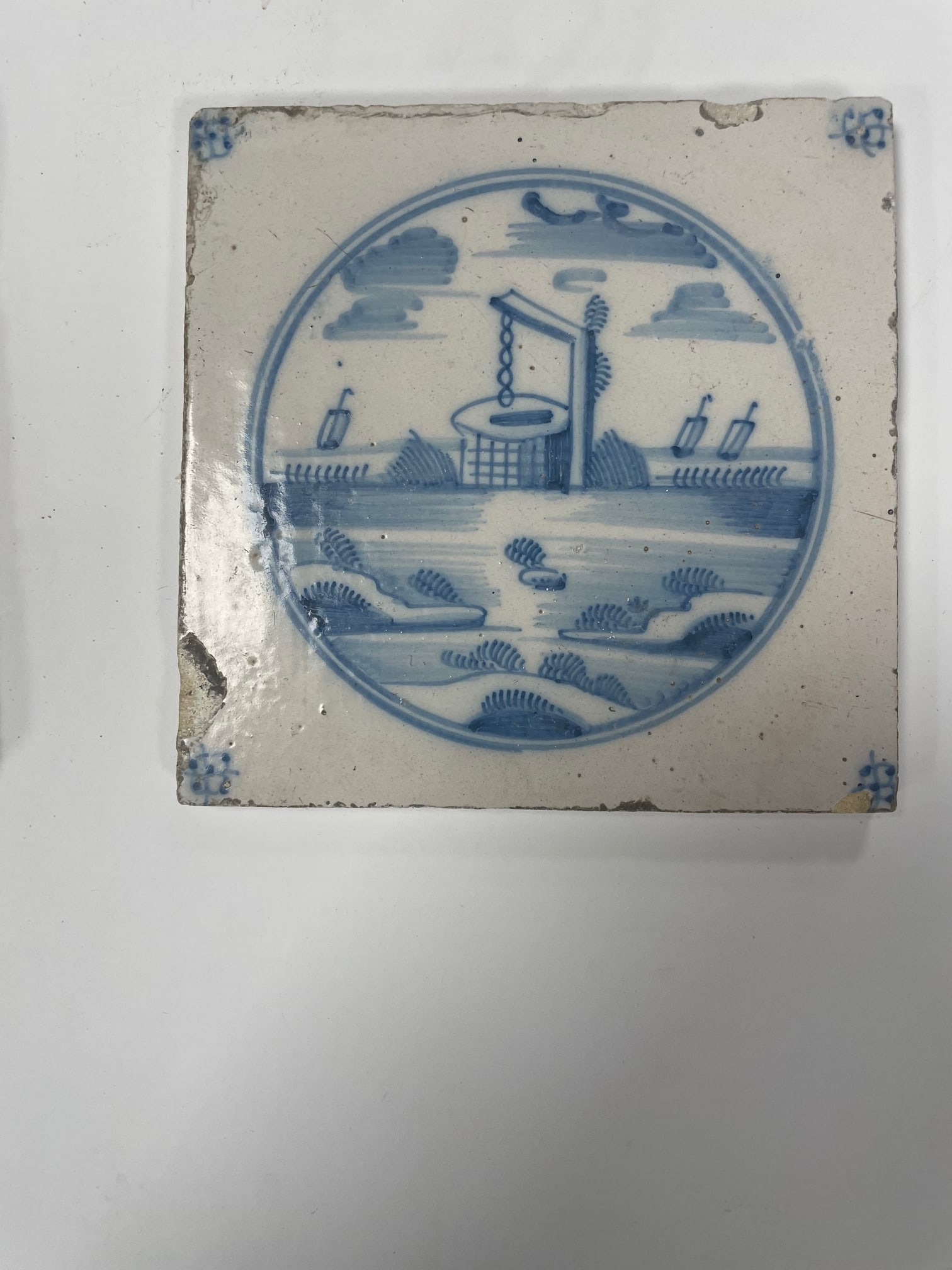 RARE Antique DELFT 1700s Tile w/ Provenance and History: Provenance and Historical Background: 1. Vognmandsgade no. 2: This house, located in Dragør, Denmark, has been a family home for generations. The name "Vognmandsgade" translates to "horse-carriage st