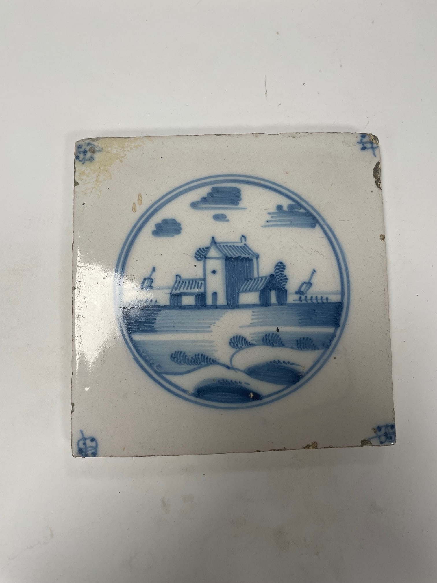 RARE Antique DELFT 1700s Tile w/ Provenance and History: Provenance and Historical Background: 1. Vognmandsgade no. 2: This house, located in Dragør, Denmark, has been a family home for generations. The name "Vognmandsgade" translates to "horse-carriage st