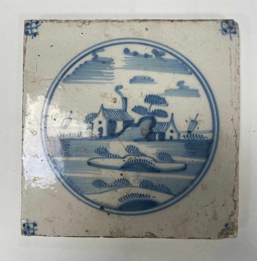 RARE Antique DELFT 1700s Tile w/ Provenance and History: Provenance and Historical Background: 1. Vognmandsgade no. 2: This house, located in Dragør, Denmark, has been a family home for generations. The name "Vognmandsgade" translates to "horse-carriage st