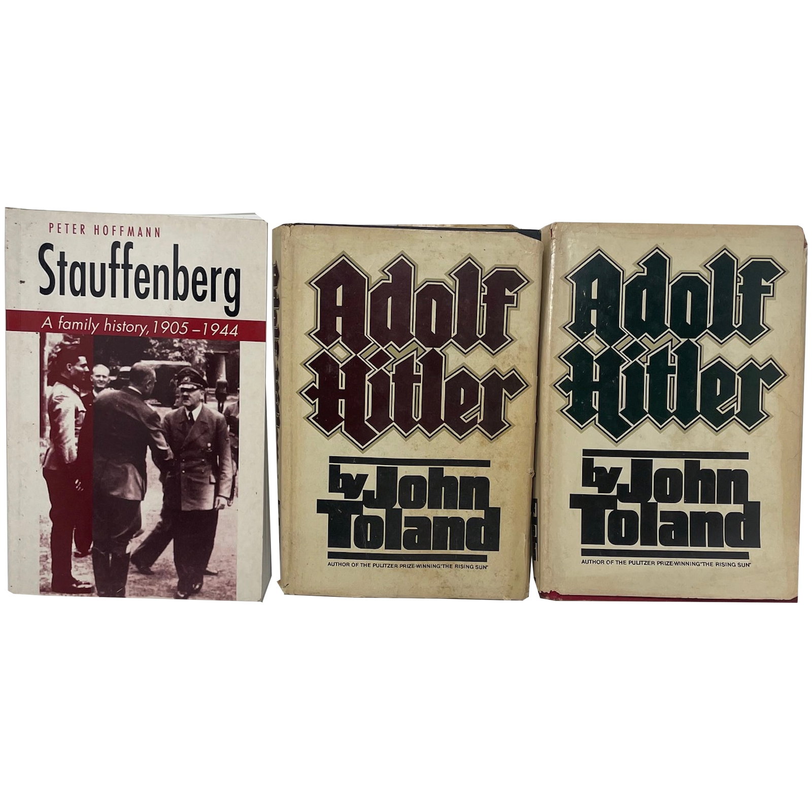 Collection 3 Books - Adolf Hitler: Description: Collection 3 Books - "Adolf Hitler" by John Toland, "Stauffenberg" by Peter Hoffman