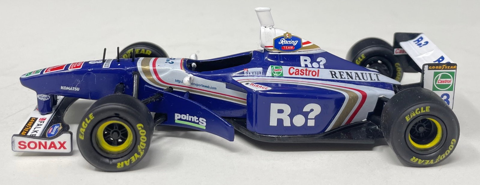 1997 Williams FW19 Formula 1, RBA, Spain, 1/43 Scale, Mint Condition: Description: 1997 Williams FW19 Formula 1, RBA, Spain, 1/43 Scale, Mint Condition