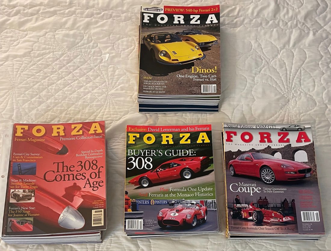 1996 to 2015 FORZA - The Magazine about Ferrari - Issues #1 - 146 English Mint Condition (1 of 4)