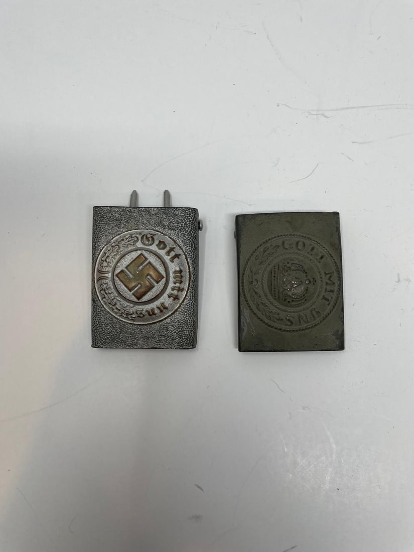 WWII German Police EM/NCO’s Belt buckle & WW1/WW2 German Belt Buckle (1 of 2)