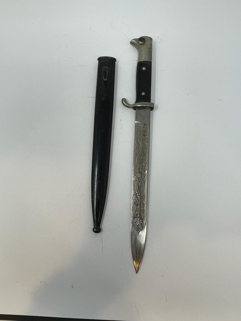 WWII German K 98 PARADE DRESS BAYONET WITH SCABBARD (1 of 8)