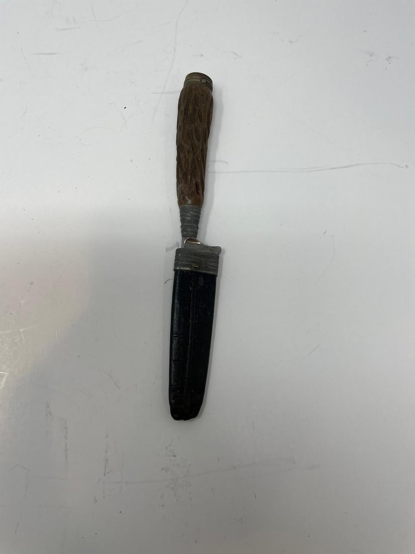 Antique German Puma Solingen Hunting Knife / Scabbard (1 of 5)