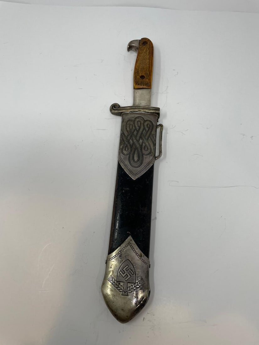 WWII German RAD HEWER DAGGER with Scabbard (1 of 12)