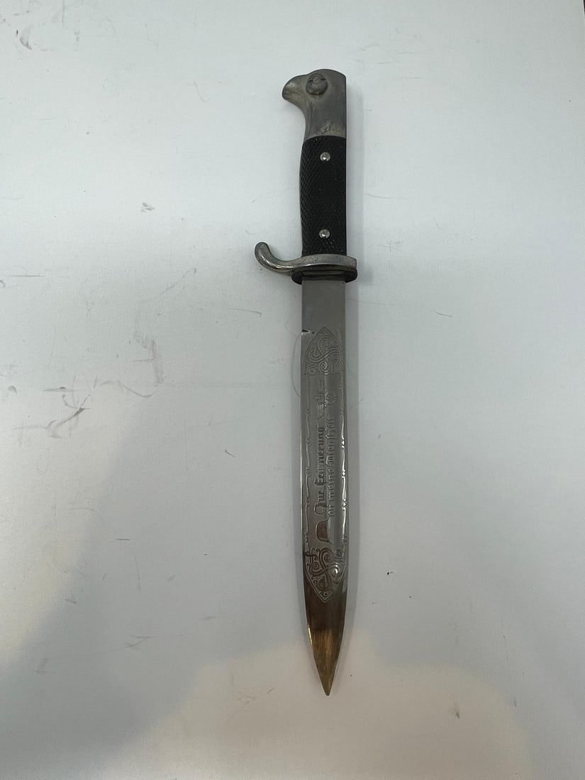 WWII German Army Dress Bayonet By Holler: Description: WWII German Army Dress Bayonet By Holler; Measurement Approximate: ; Material: Metal